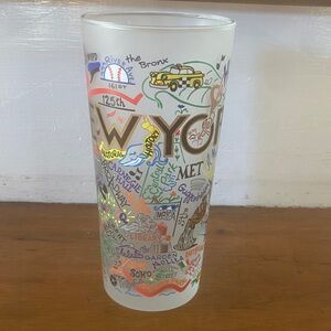 Cat Studio Brand New York City Themed Frosted Glass